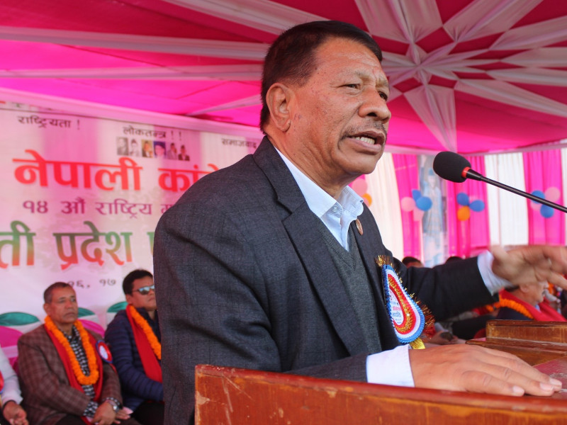 संघीयता कार्यान्वयनका लागि कांग्रेस र गठबन्धनको जीत आवश्यक : प्रकाशमान सिंह